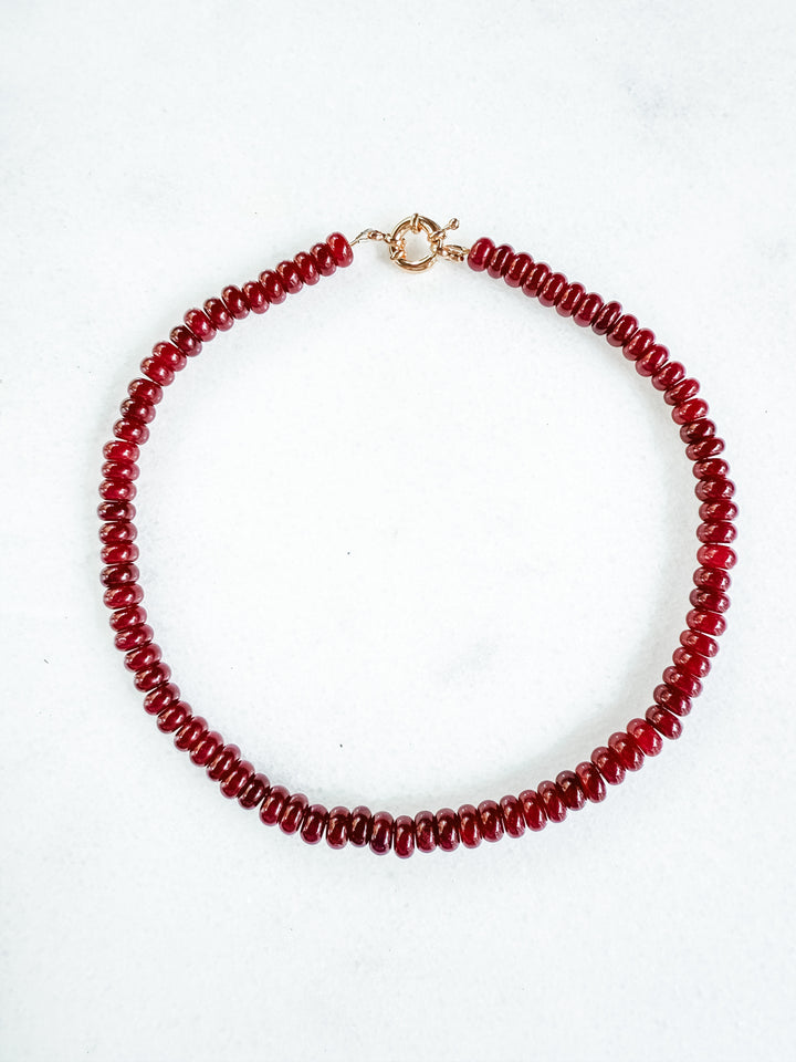 Burgundy Candy Necklace
