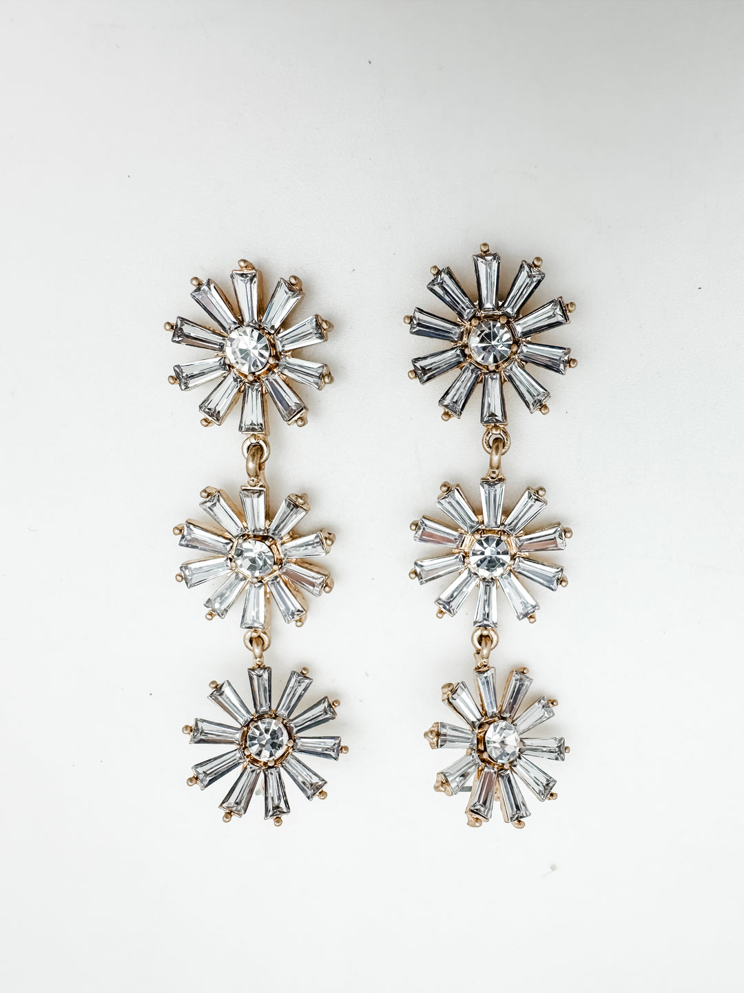 Daisy Crystal Drop Earring