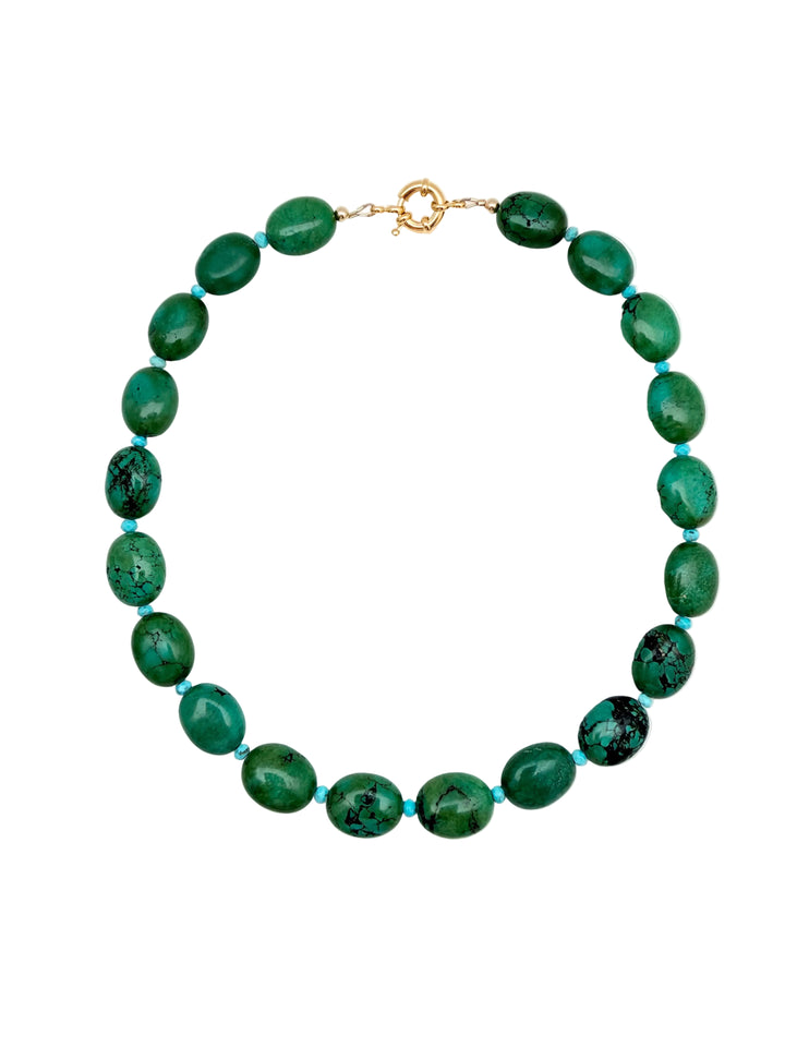 Green Turquoise Statement Necklace