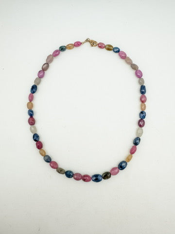 Faceted Saphire Necklace