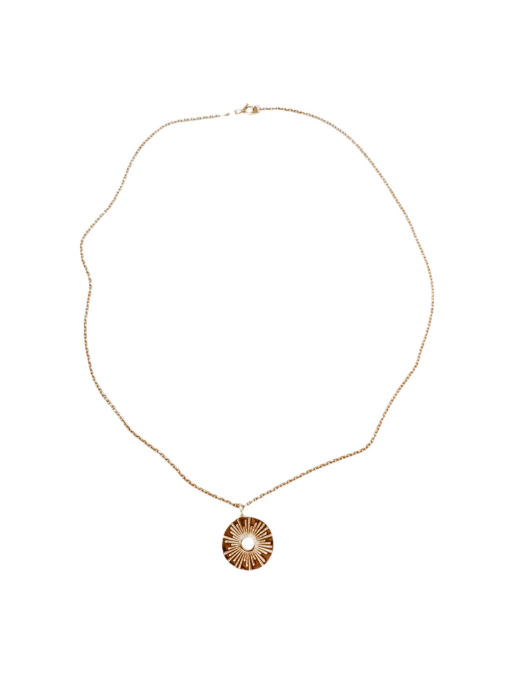 Radial Sun Opal Necklace