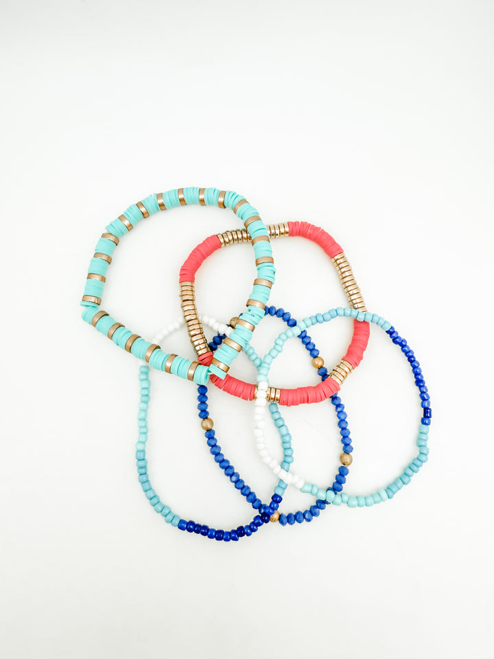 Teal and Pink Bracelet