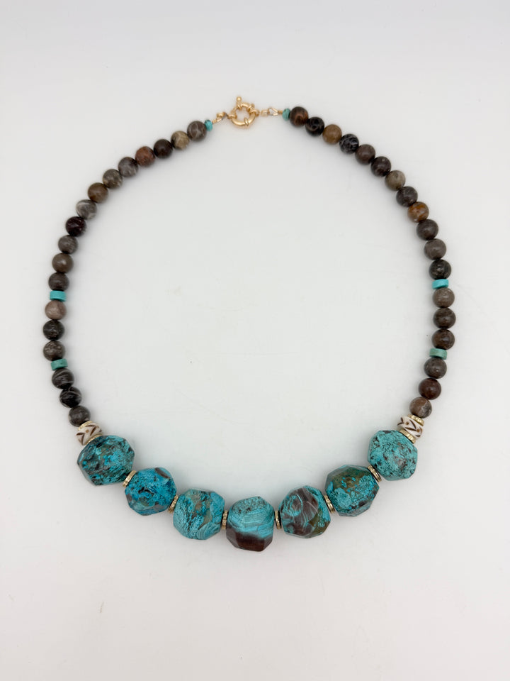 Turquoise Chrysocolla Necklace