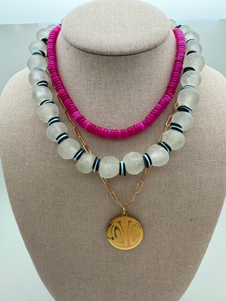Clear Poolside Necklace
