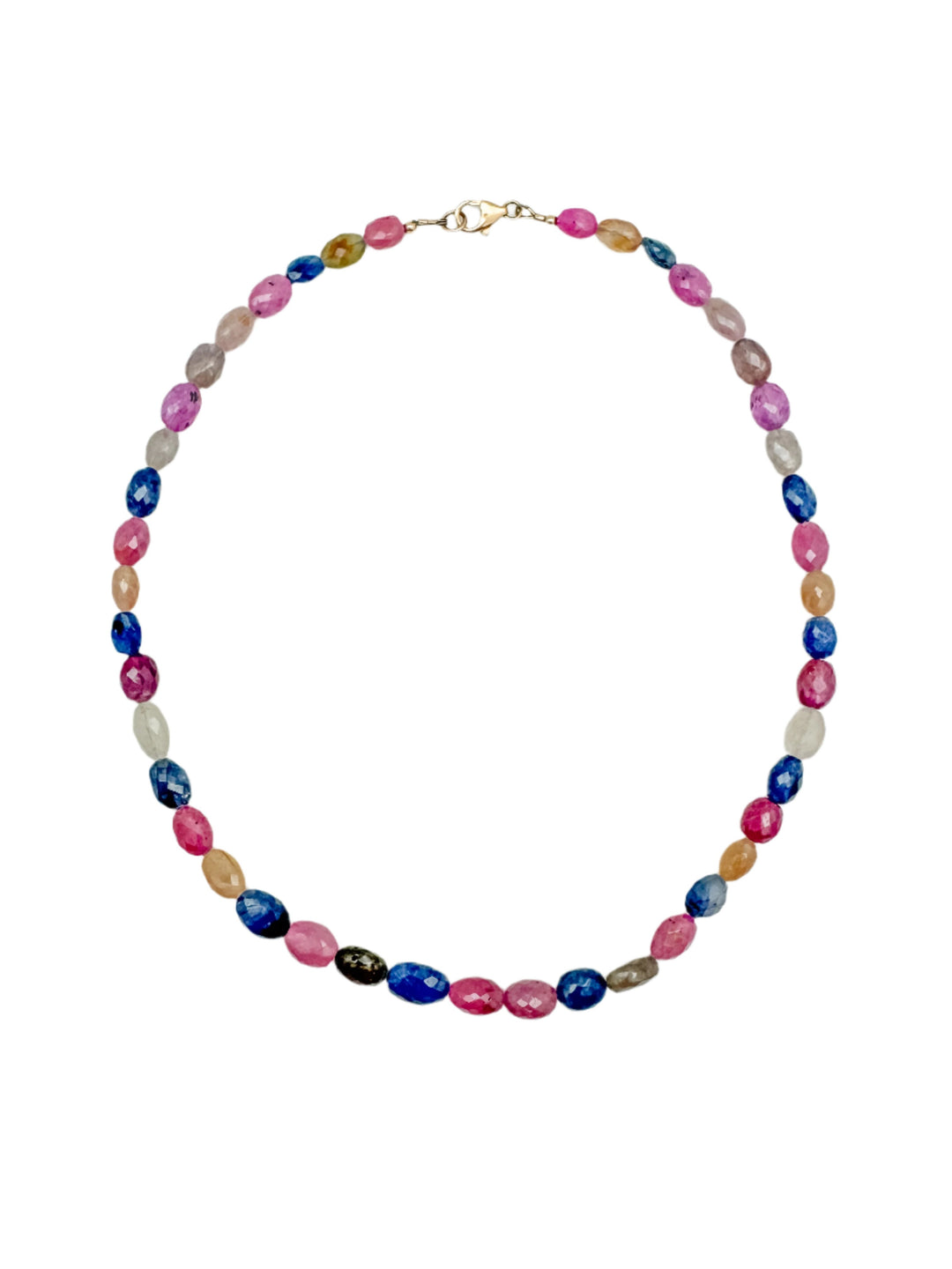 Faceted Sapphire Necklace