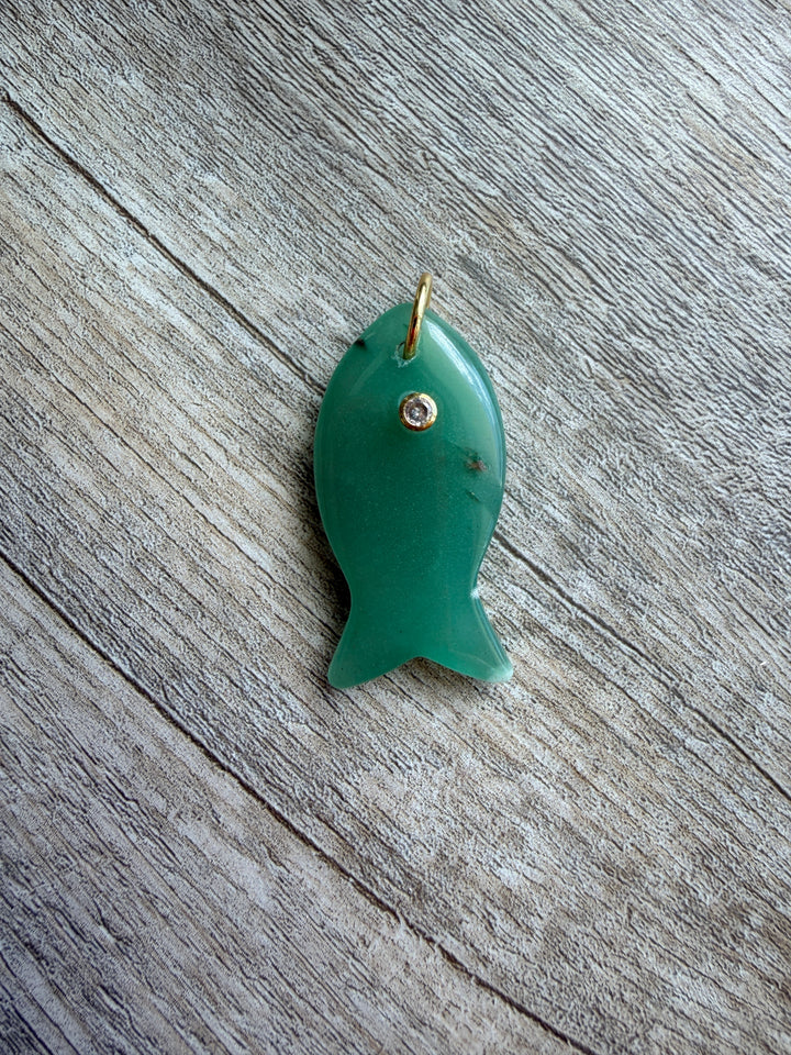 Aventurine Fish Necklace
