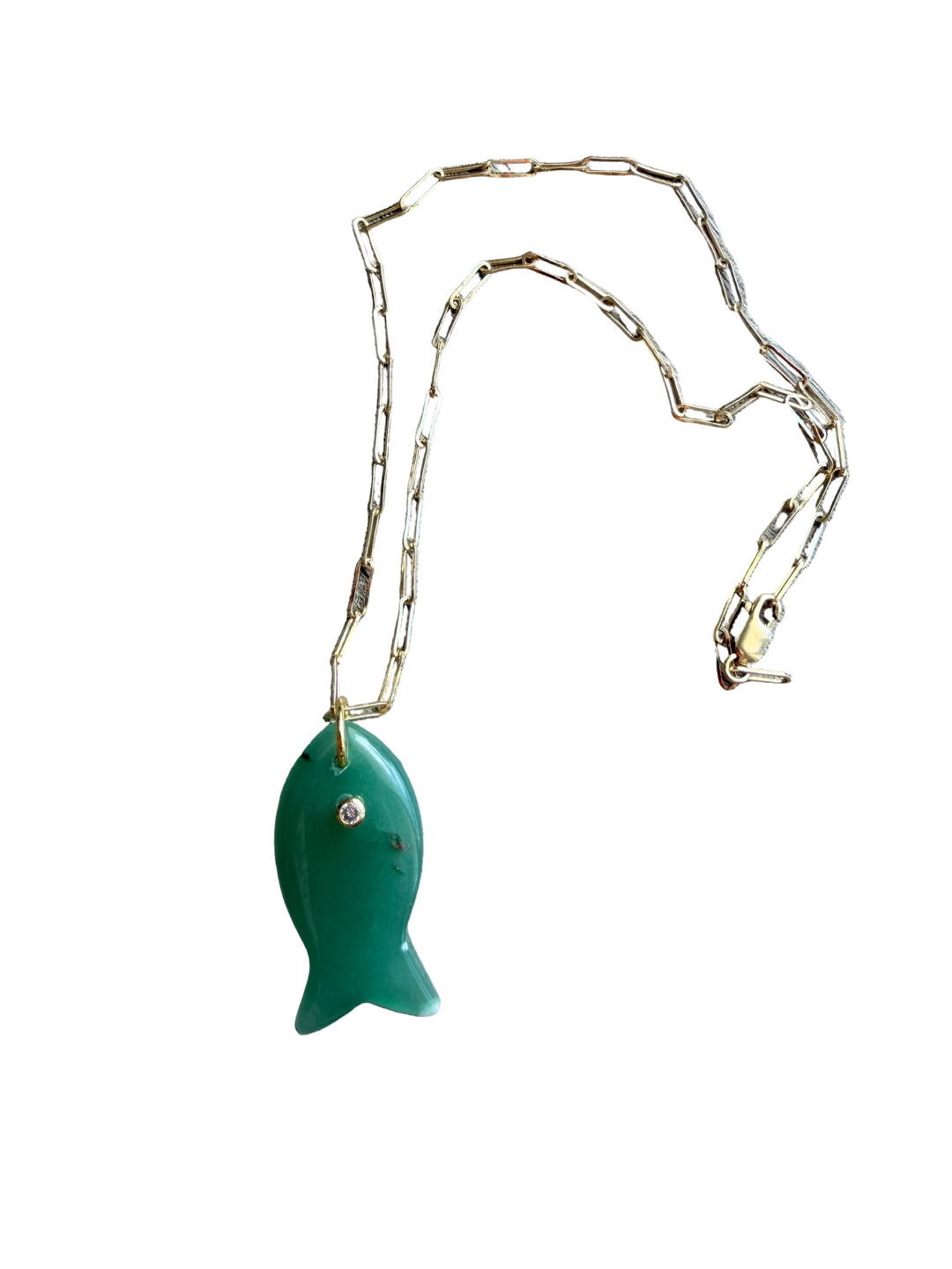 Aventurine Fish Necklace