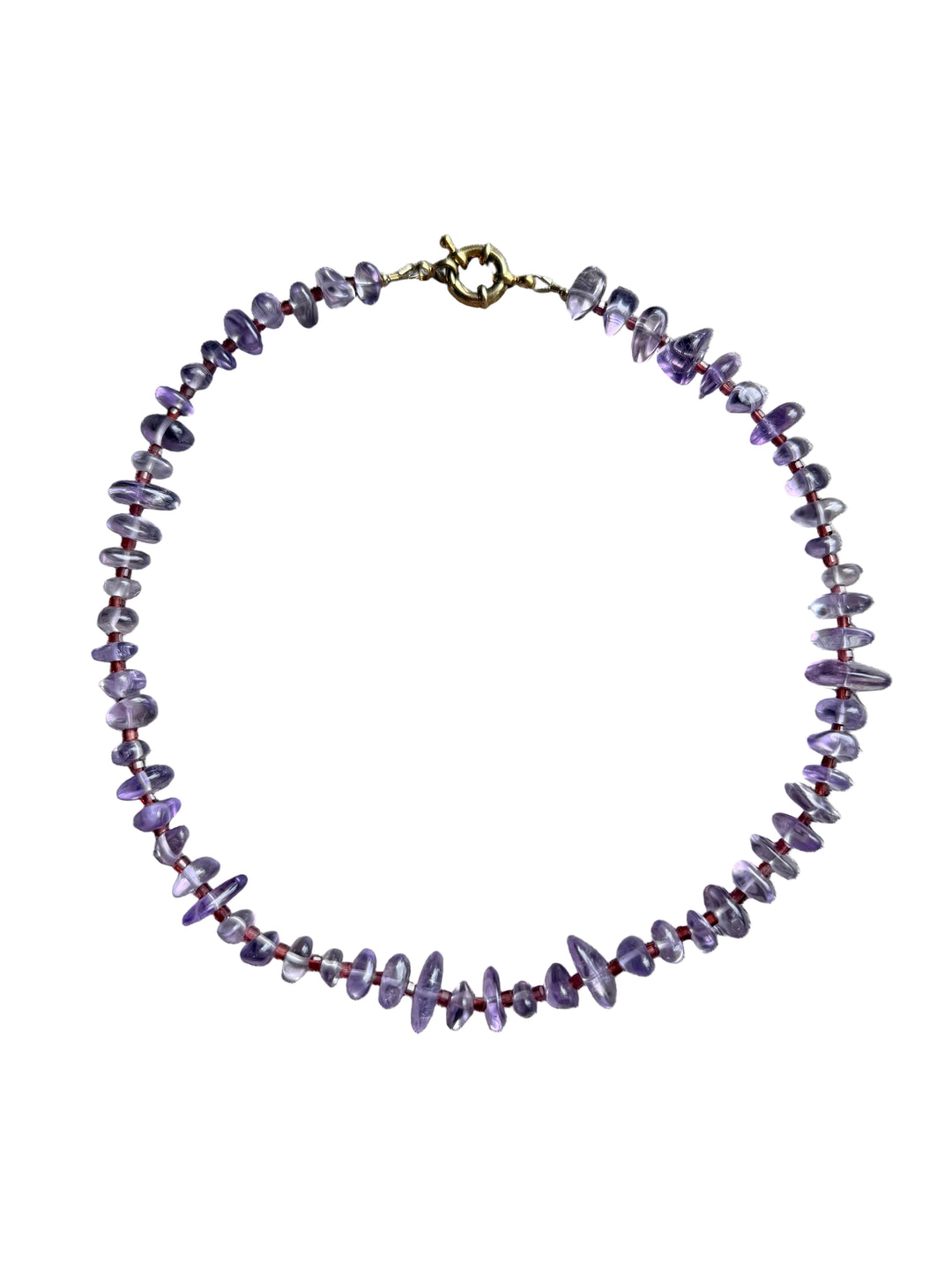 Amethyst And Garnet Necklace