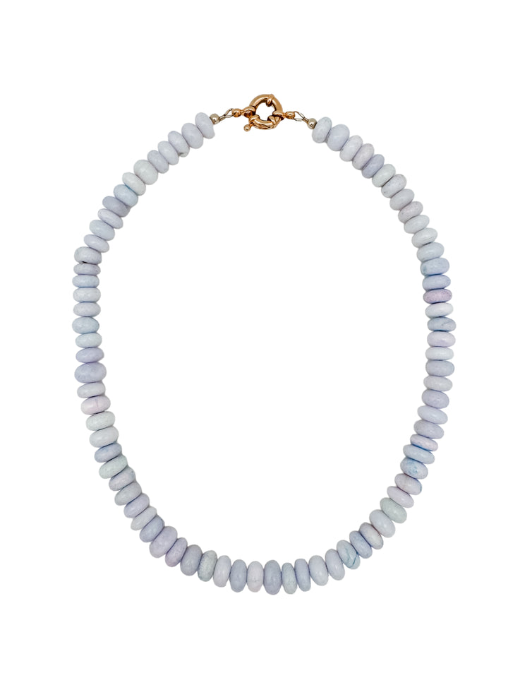 Palm Beach Candy Gemstone Necklace Pale Purple