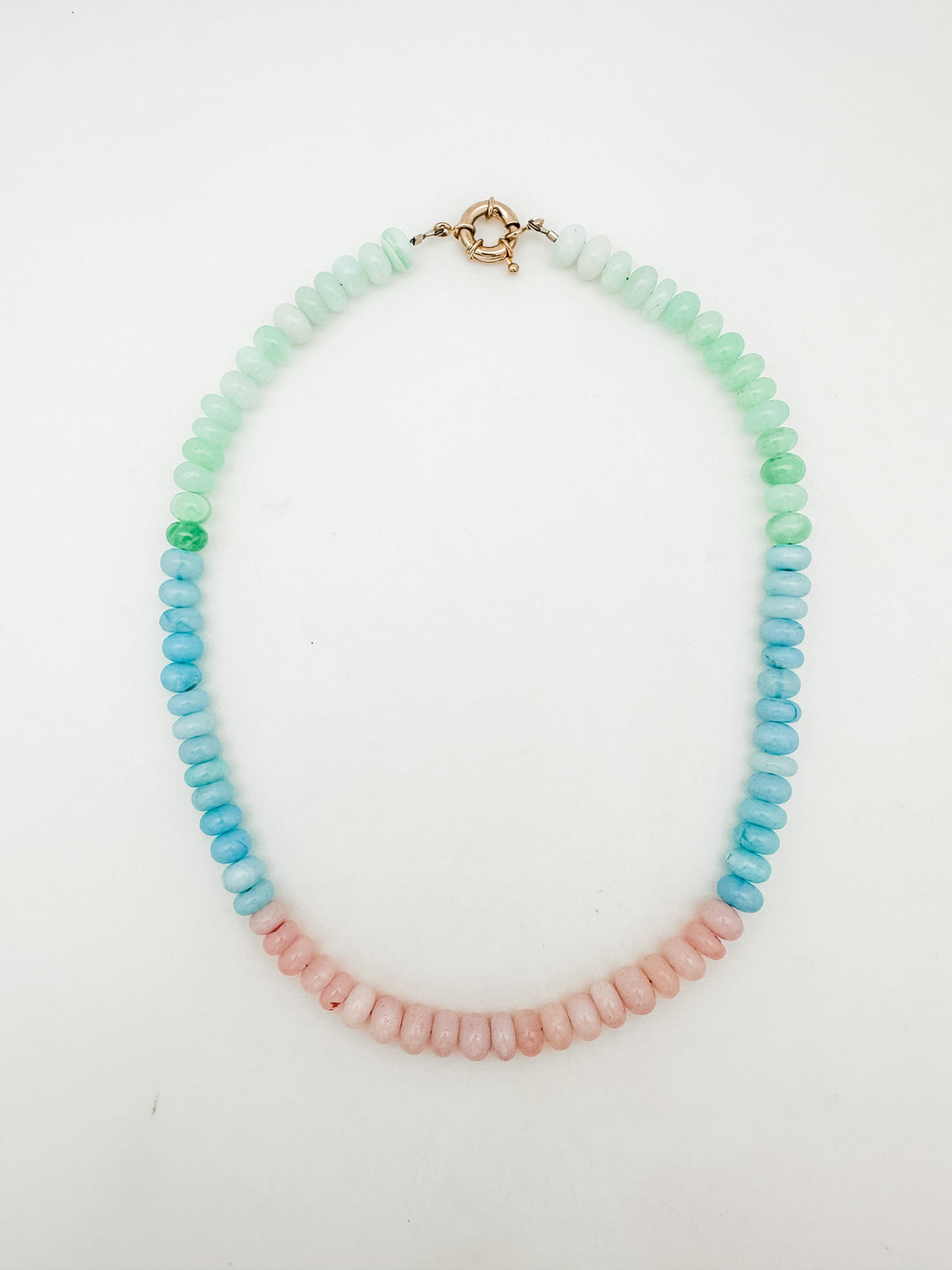 Palm Beach Pink, Blue and Green Necklace