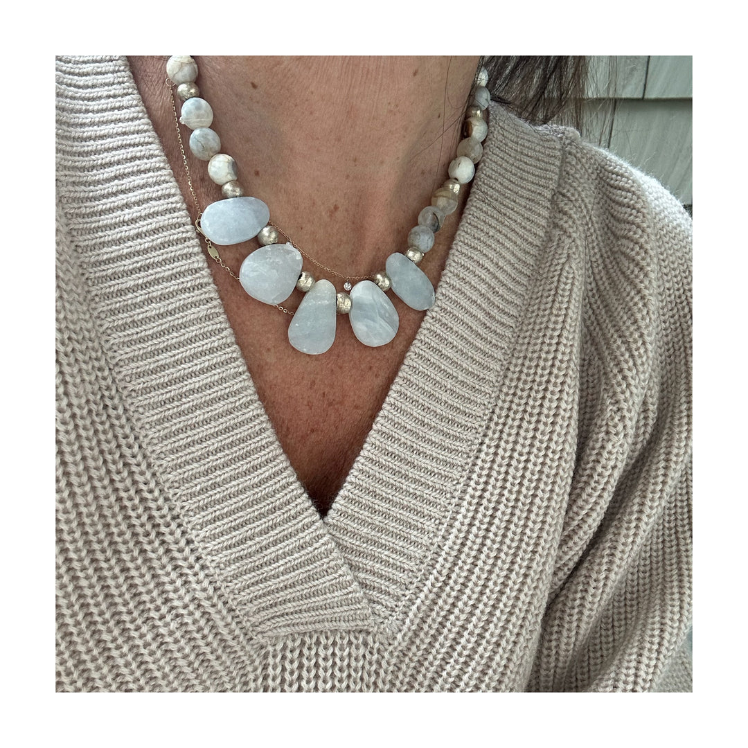 Agate Gemstone Necklace