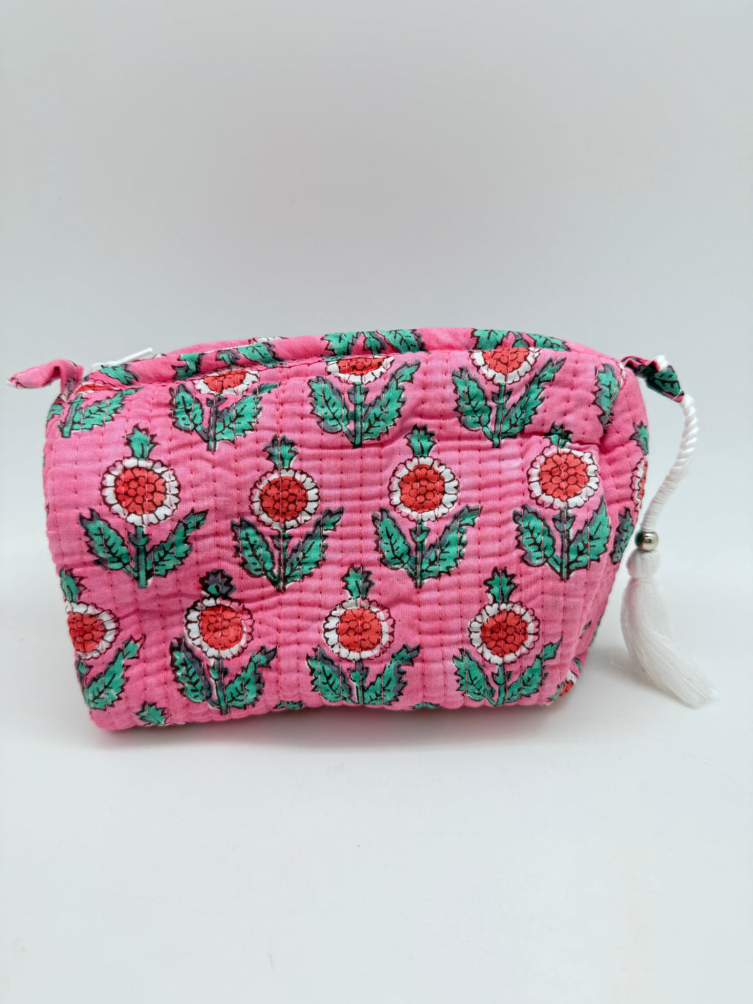 Small Quilted Block Print Bag