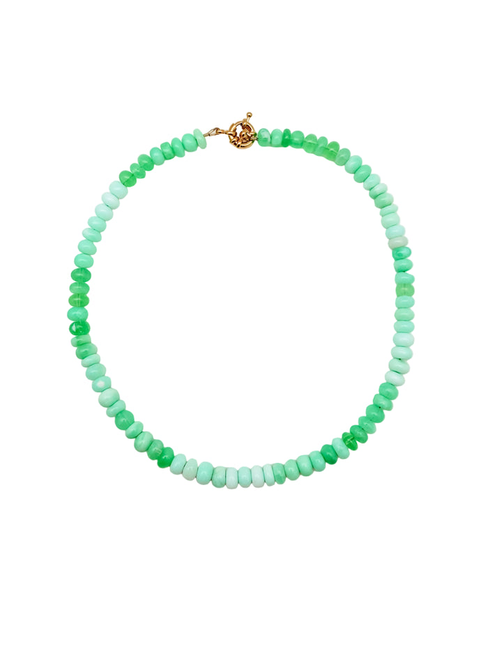 Lime Green Opal Candy Necklace