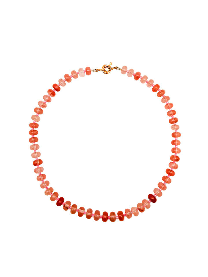 Strawberry Quartz Candy Necklace