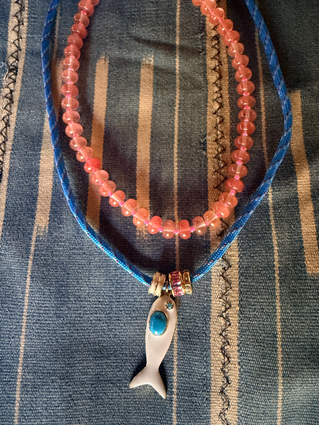 Strawberry Quartz Candy Necklace
