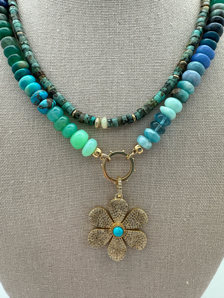 African Green Turquoise Necklace