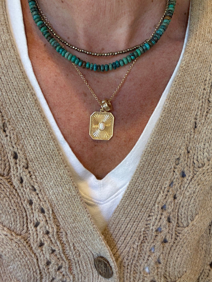 African Turquoise Candy Necklace