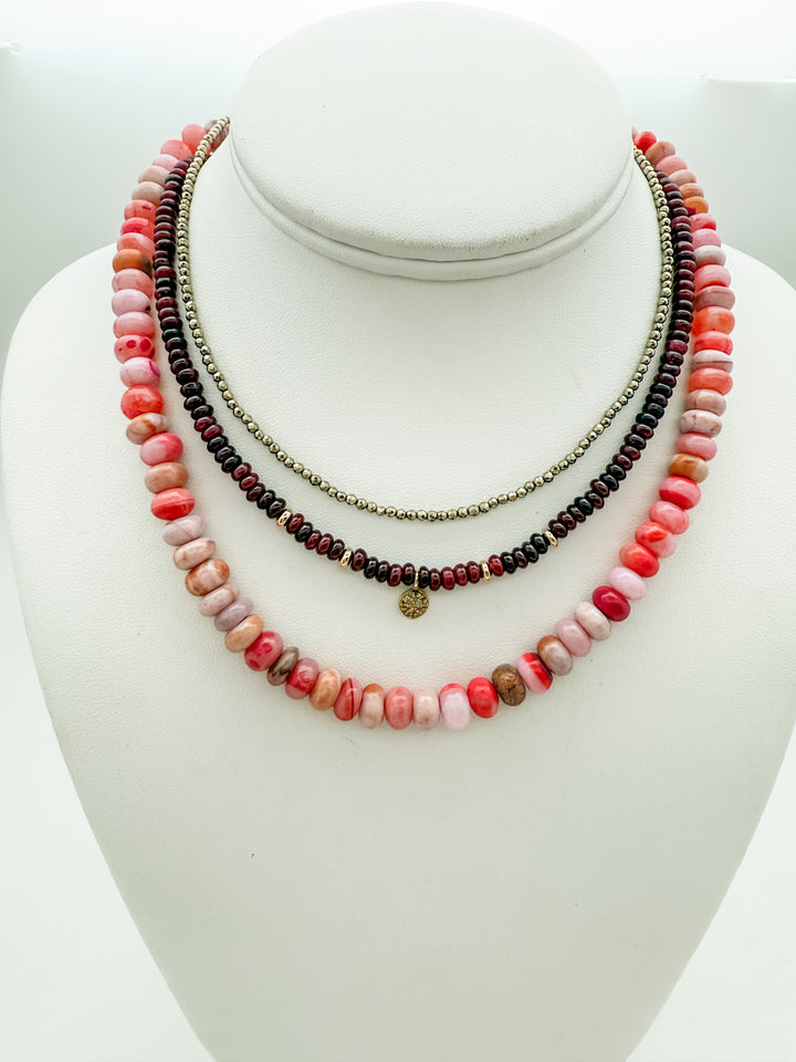 Coral Opal Palm Beach Candy Necklace