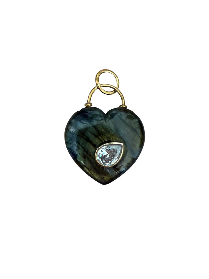 Labradorite Heart Necklace
