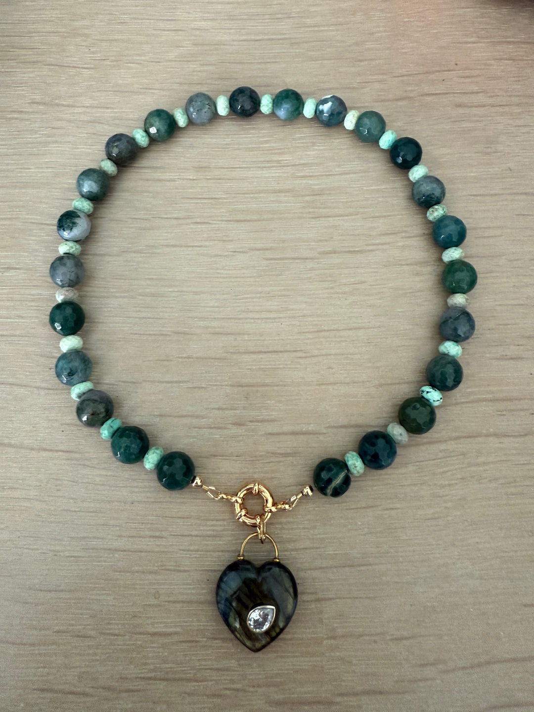Labradorite Heart Necklace