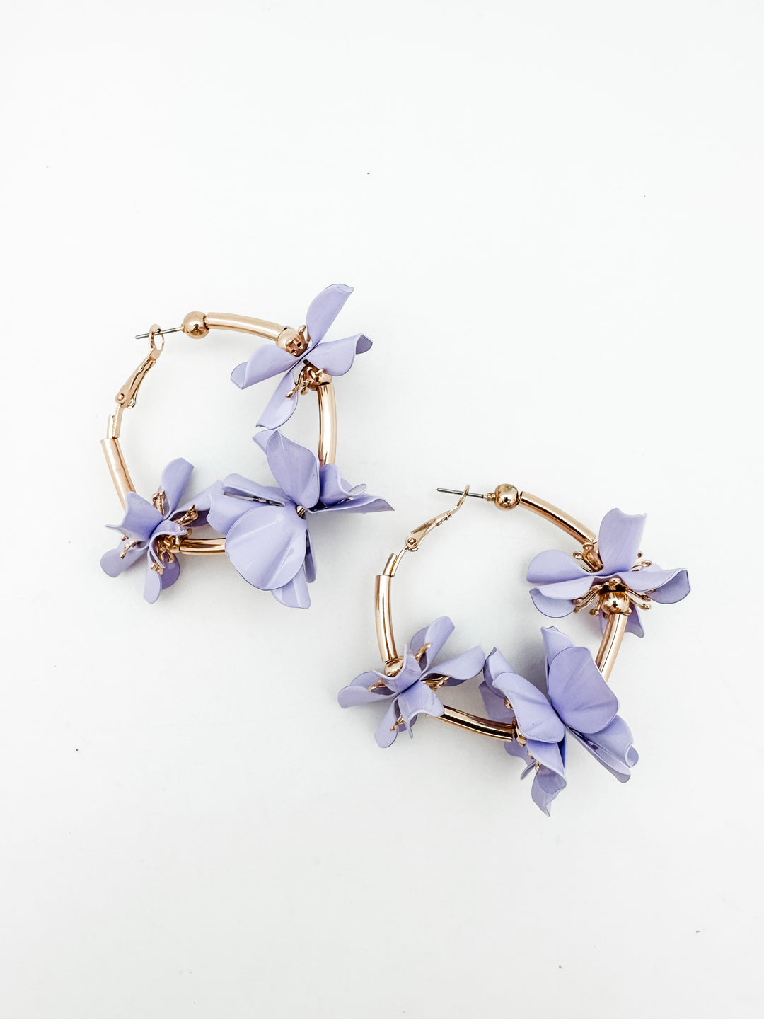 Flower Hoop Earring