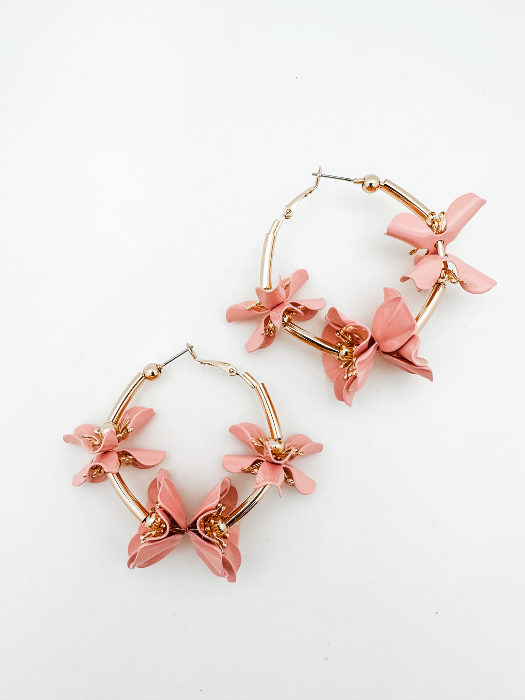 Flower Hoop Earring