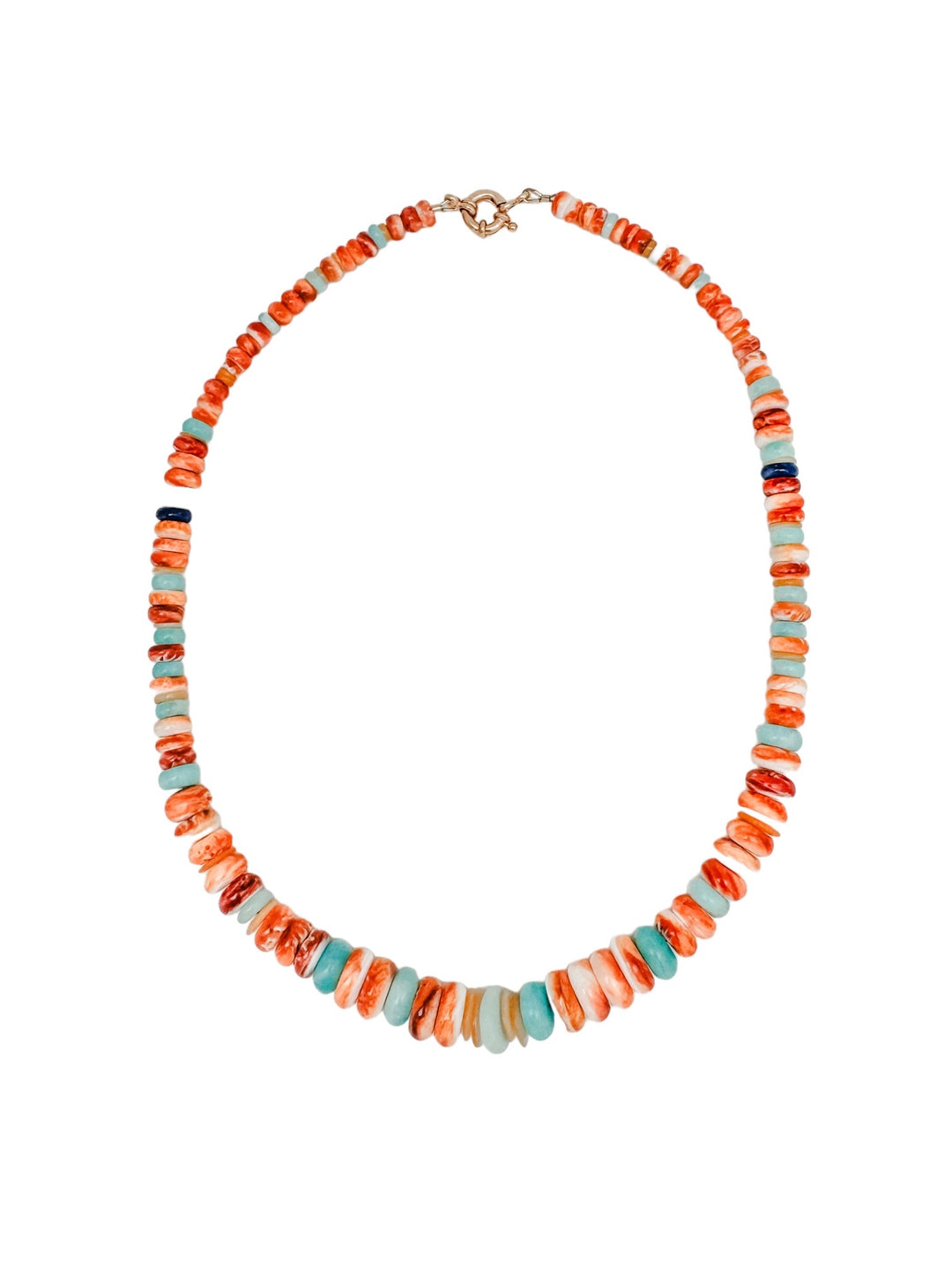 orange shell necklace
