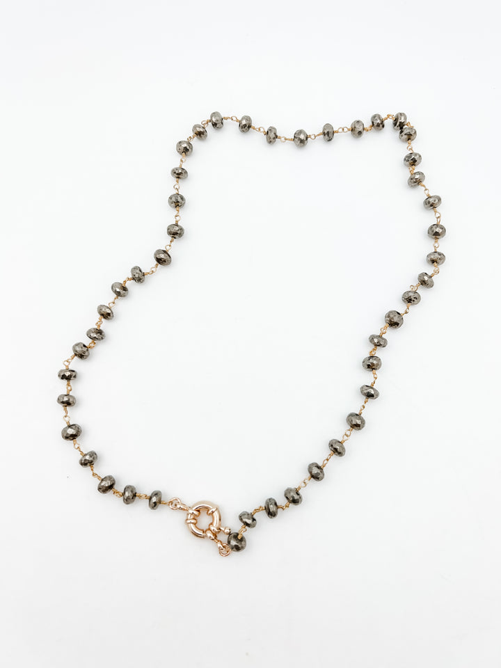 Pyrite Chain Necklace