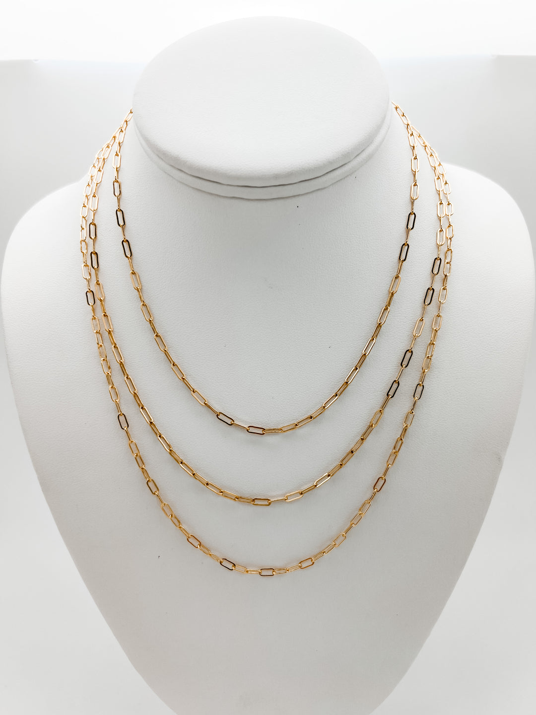 Small Gold Filled Paper Clip Chain