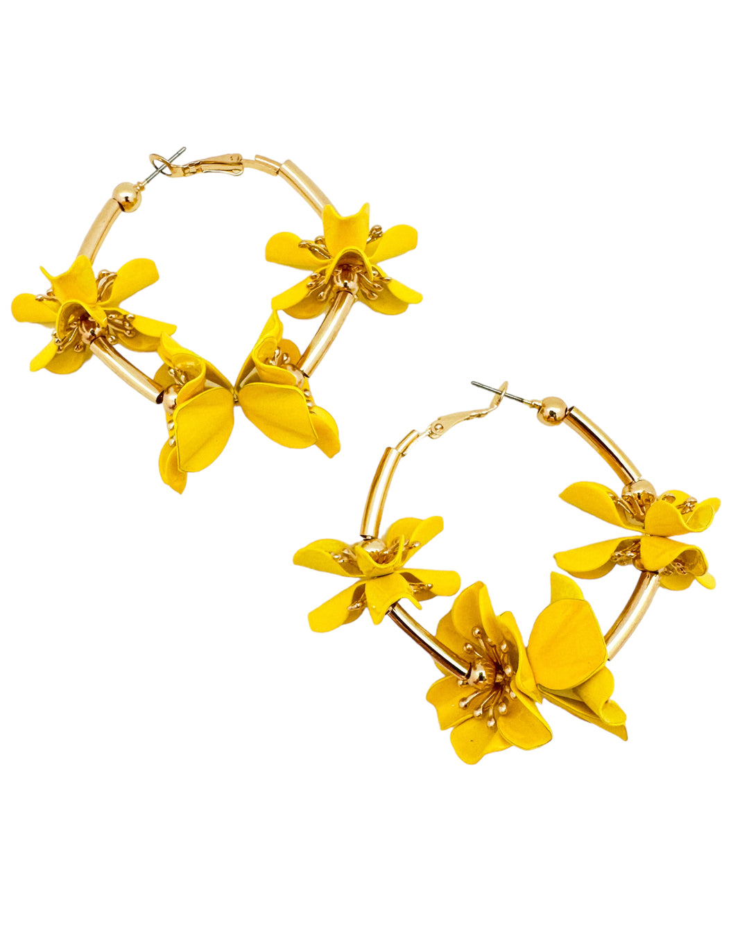 Flower Hoop Earring