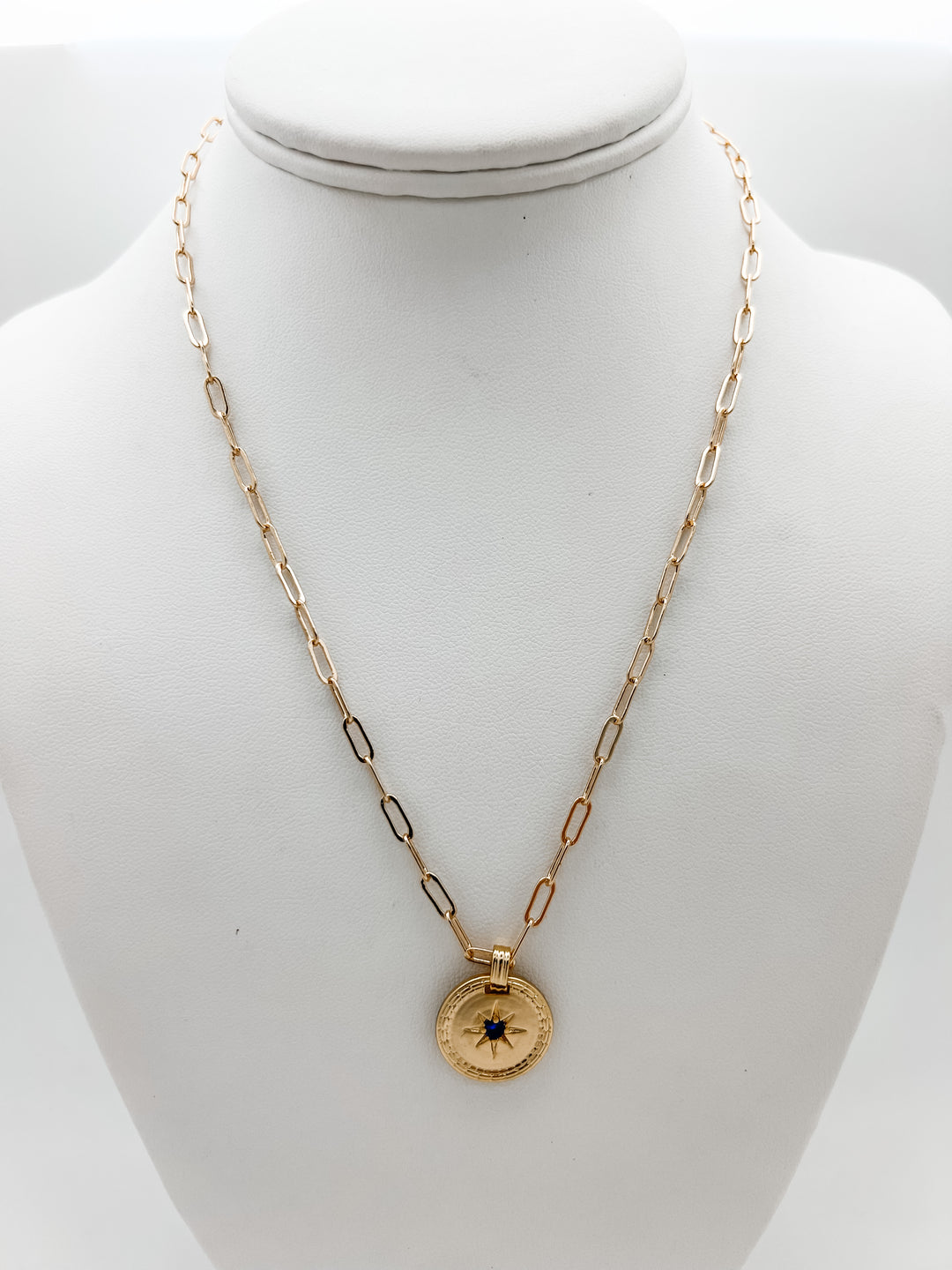 Gold Coin Pendant Necklace