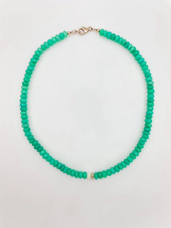 Green Chrysoprase  Necklace