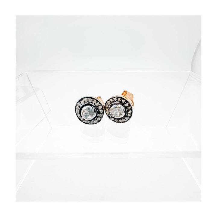 Rosecut Pave Diamond Earring