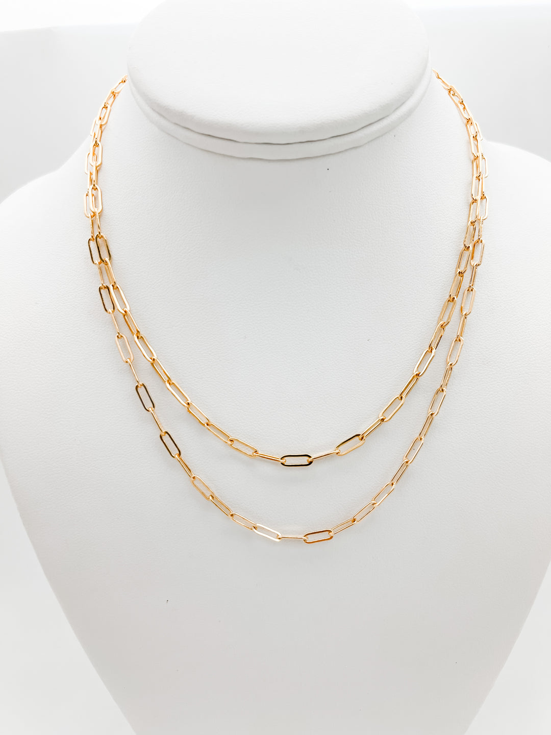 Large Gold Filled Paper Clip Chain