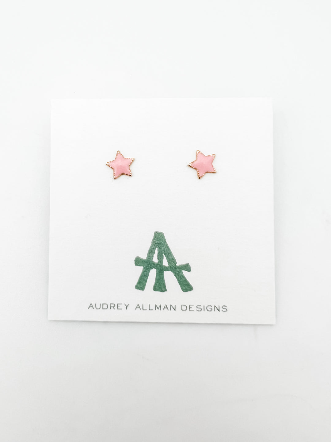 Enamel Star Stud Earrings