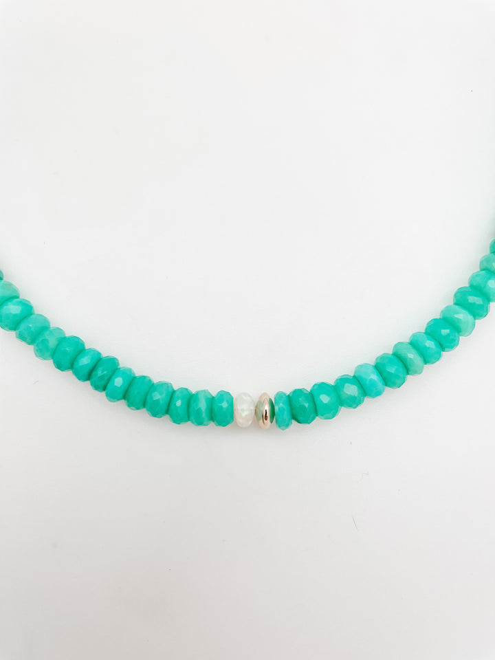 Green Chrysoprase  Necklace