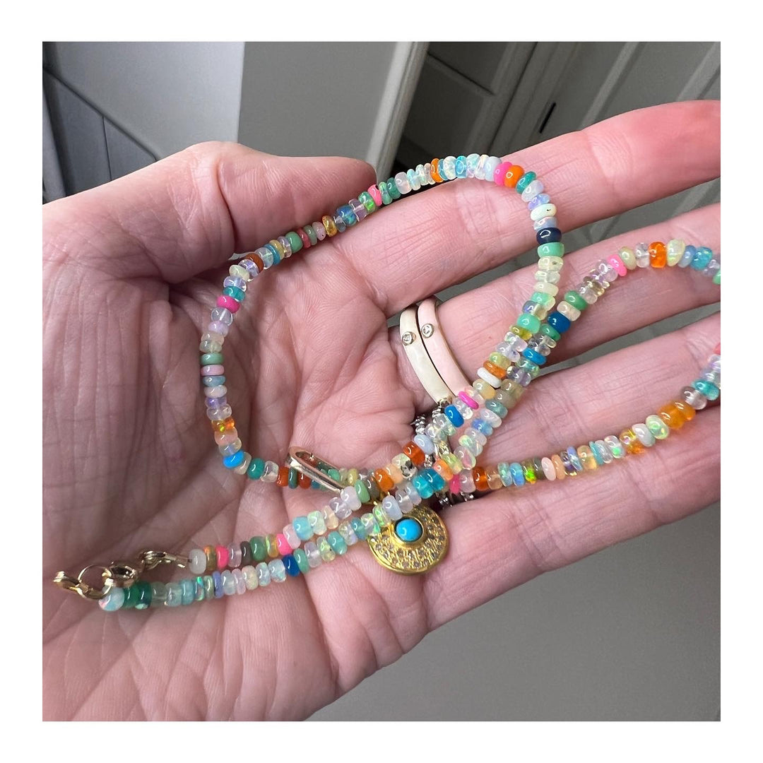 Disco Opal Necklace