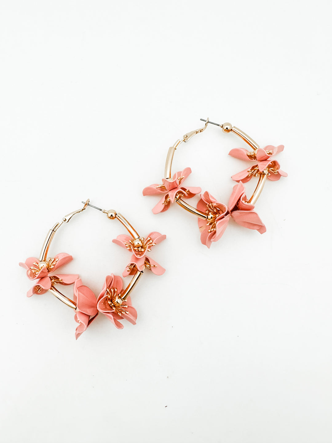 Flower Hoop Earring