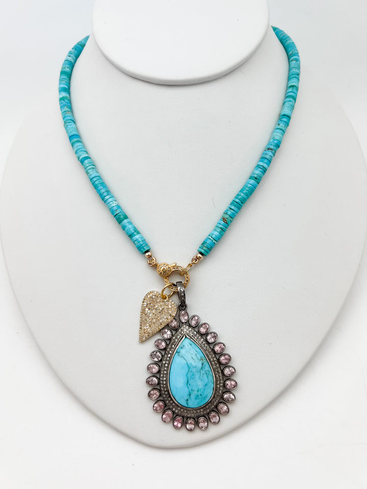 Turquoise Connector Necklace