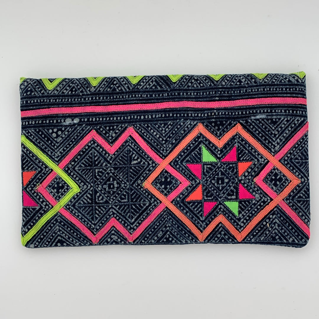 Clutch Navy and Green