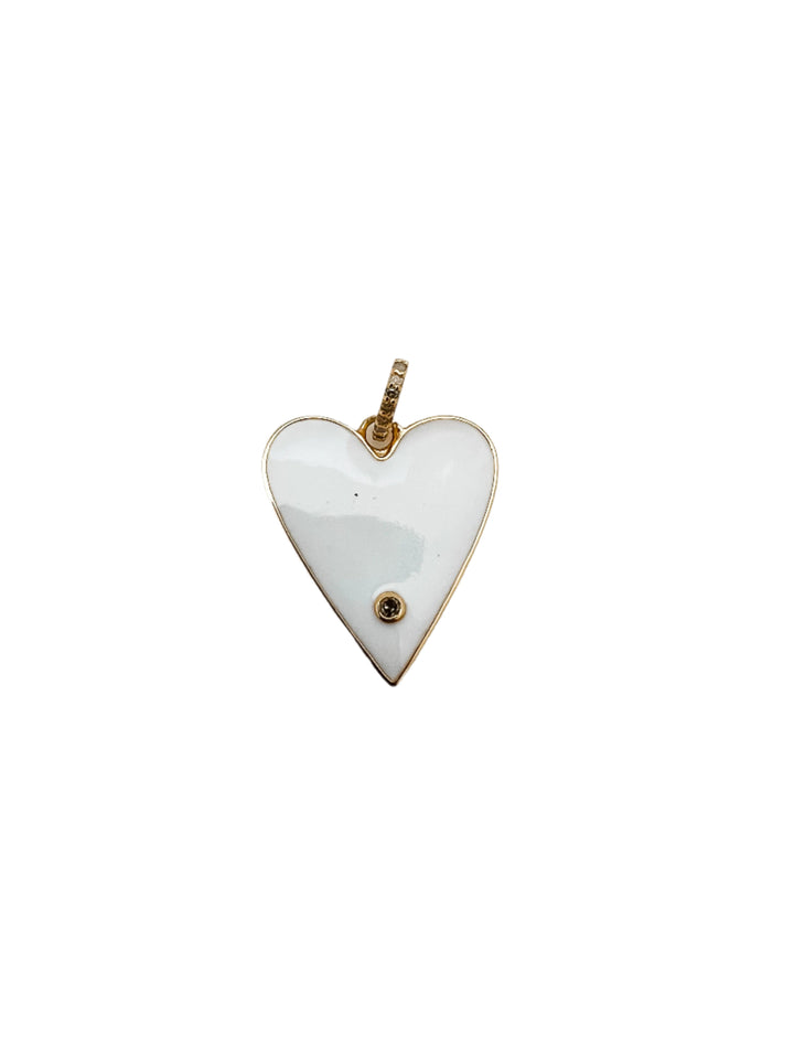 Enamel Heart Pendant