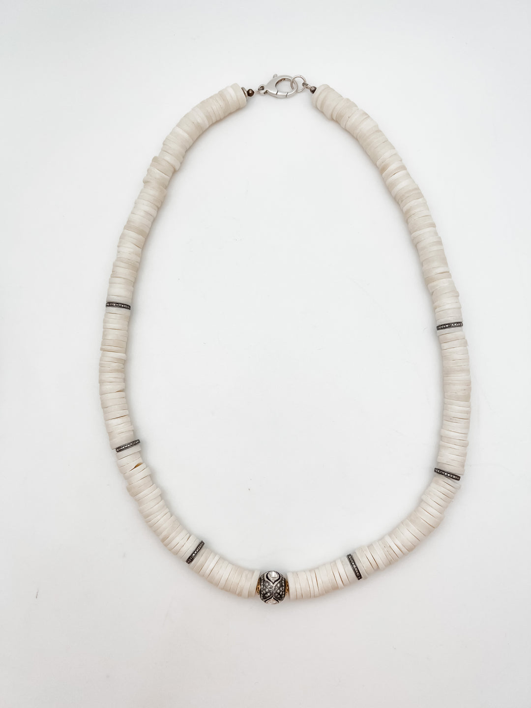 Shell and Diamond Necklace