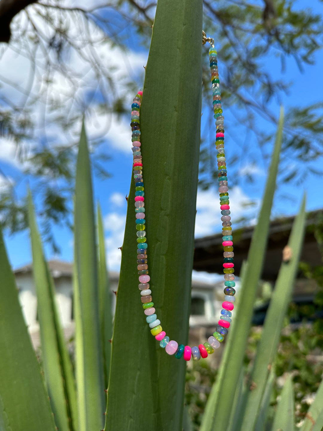 Medium Disco Opal Necklace