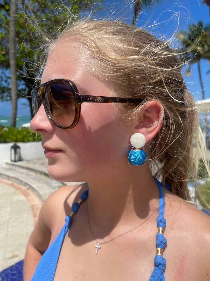 Lulu Silk Wrap Earring