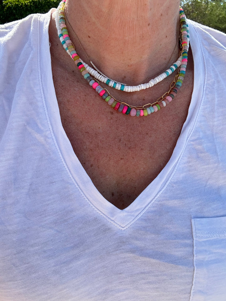 Medium Disco Opal Necklace
