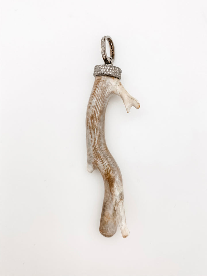 Fossilized Wood Branch Pendant